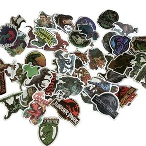 10 Jurassic Park and Dino Stickers